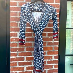 DVF vintage wrap silk dress
